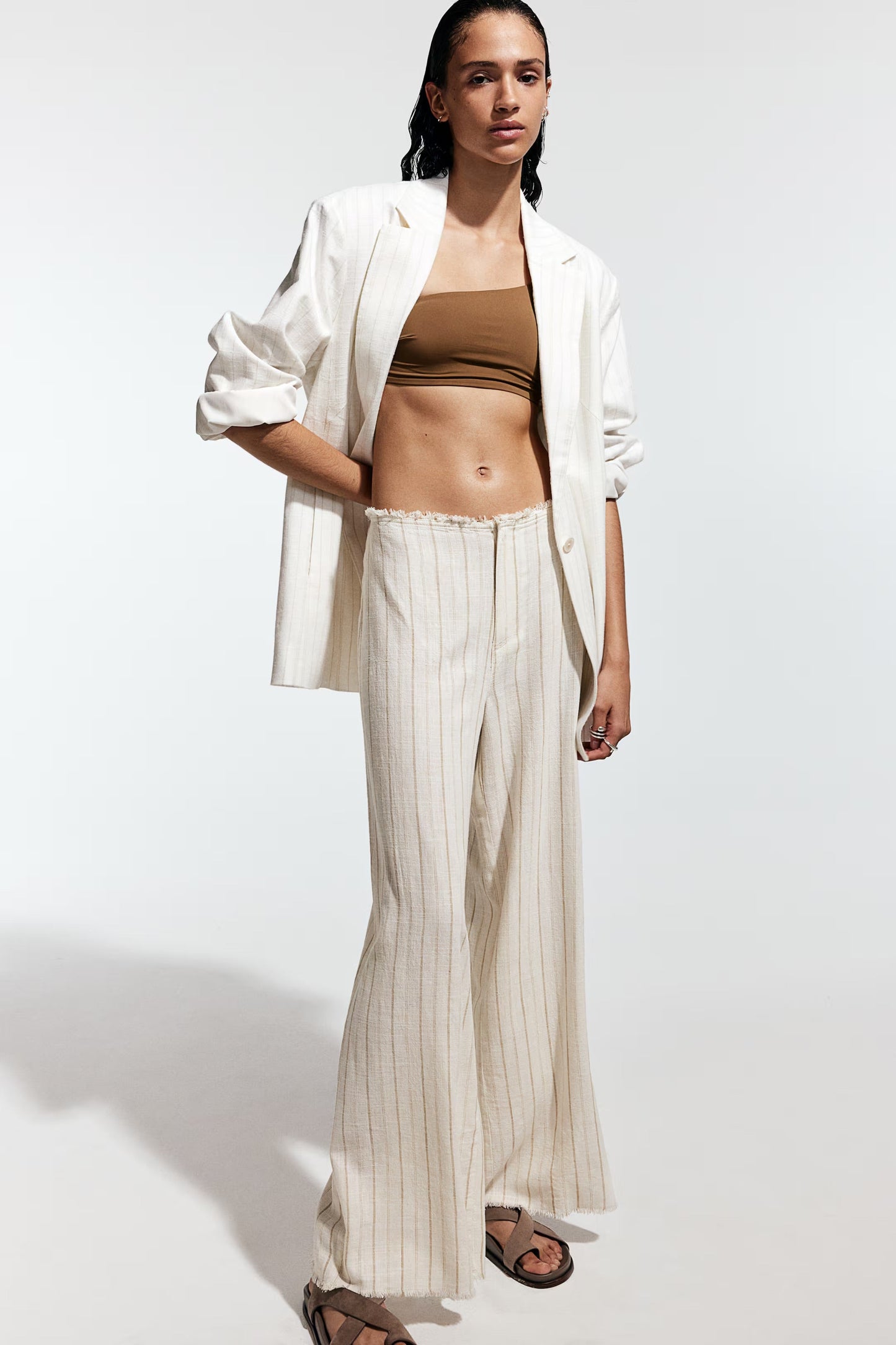Fray Theory Linen Blend Pants