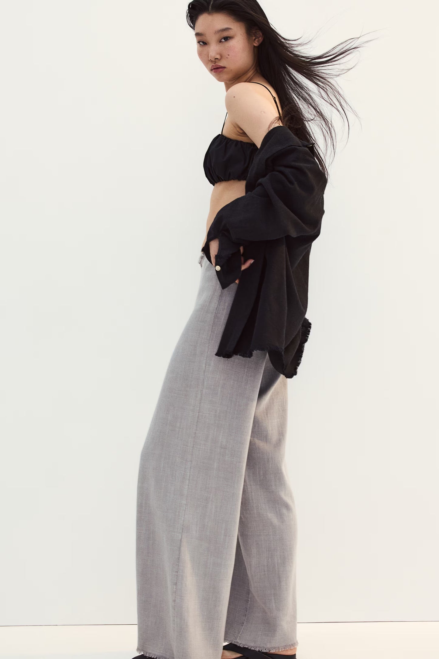 Fray Theory Linen Blend Pants