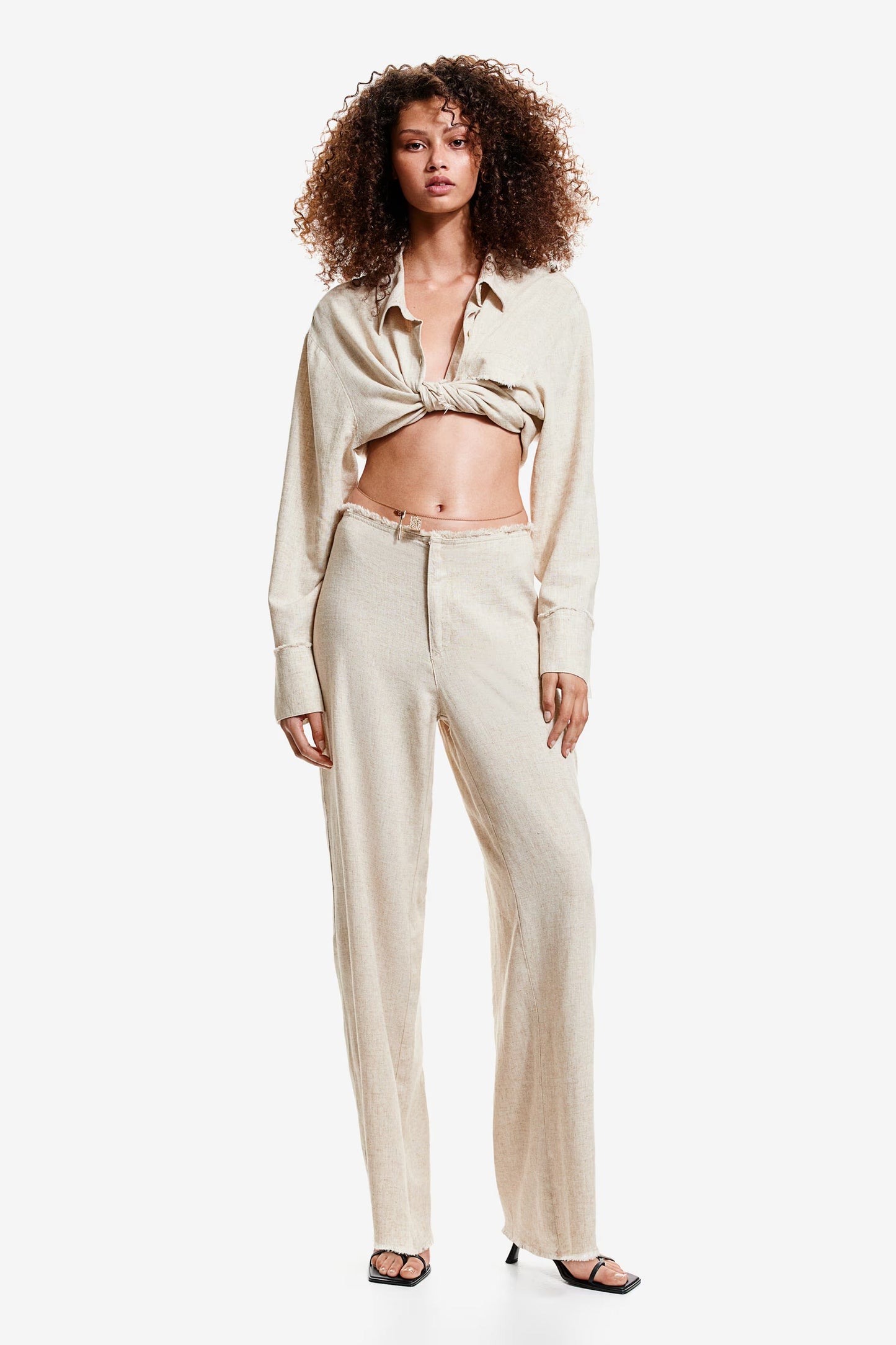 Fray Theory Linen Blend Pants