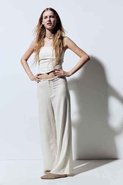Fray Theory Linen Blend Pants