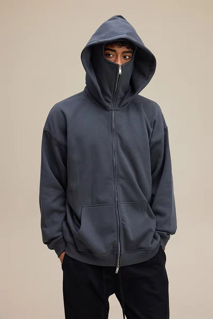 MASKED ZIPPED HOODIE