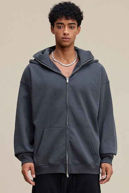 MASKED ZIPPED HOODIE