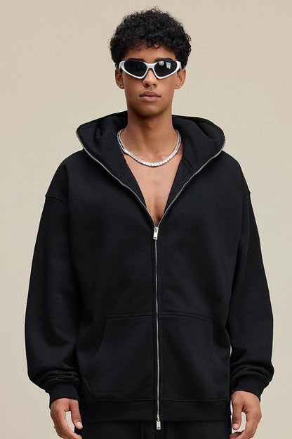 MASKED ZIPPED HOODIE