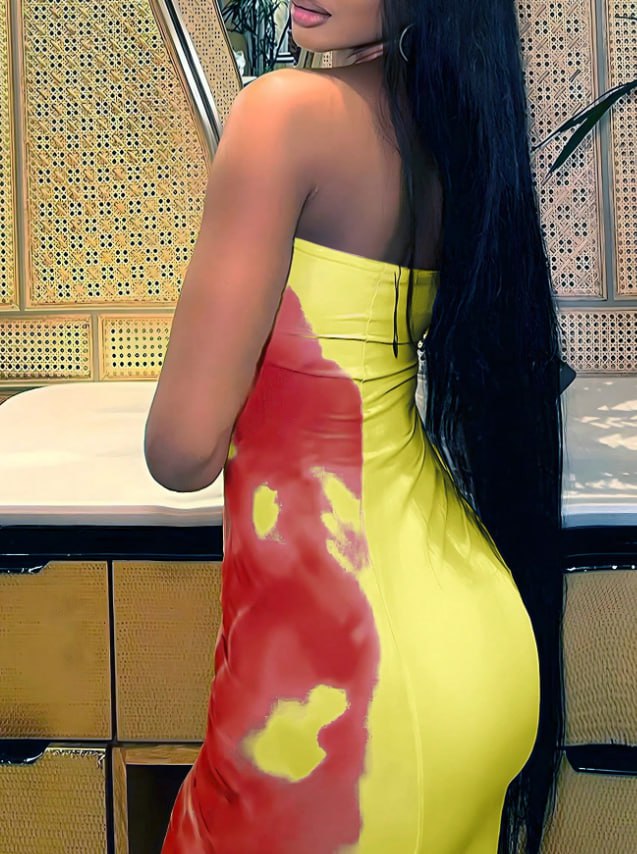 FLORAL SUNSET DRESS