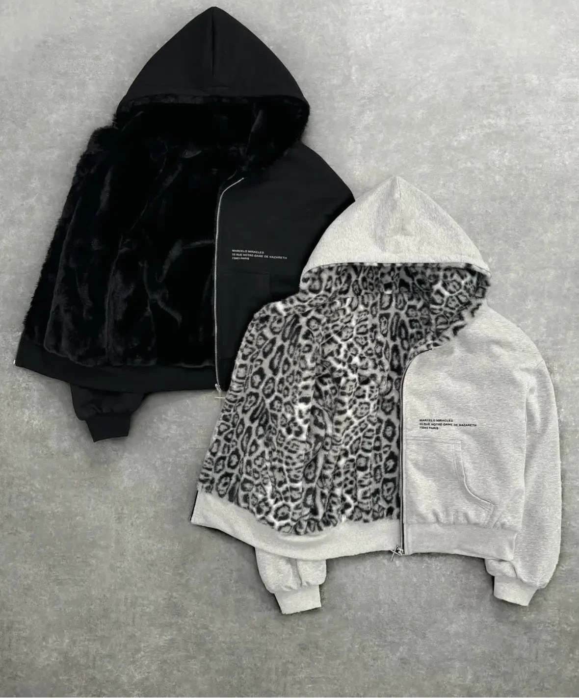 REVERSIBLE PANTHER HOODIE